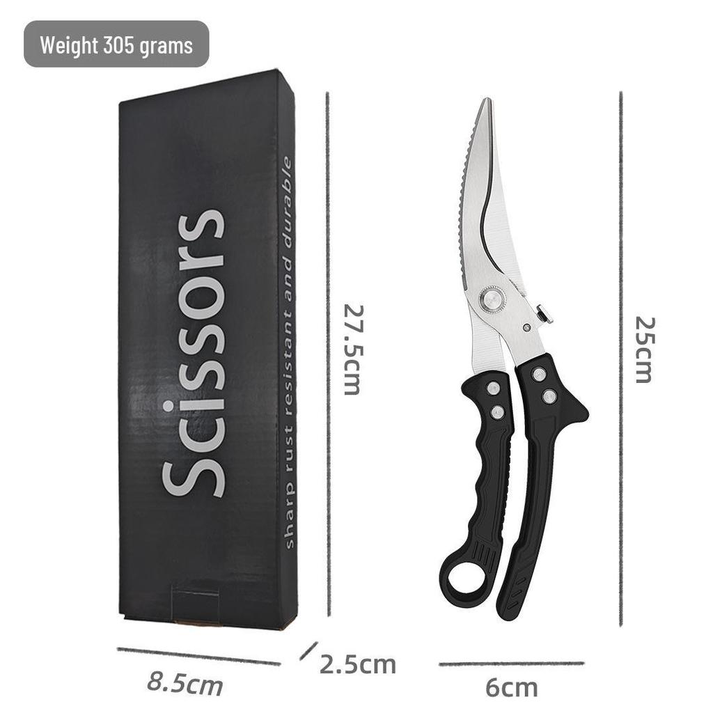 Stainless Steel Poultry Bone Scissors: Multifunctional Kitchen Shears for Chicken, Duck, Goose, and Meat