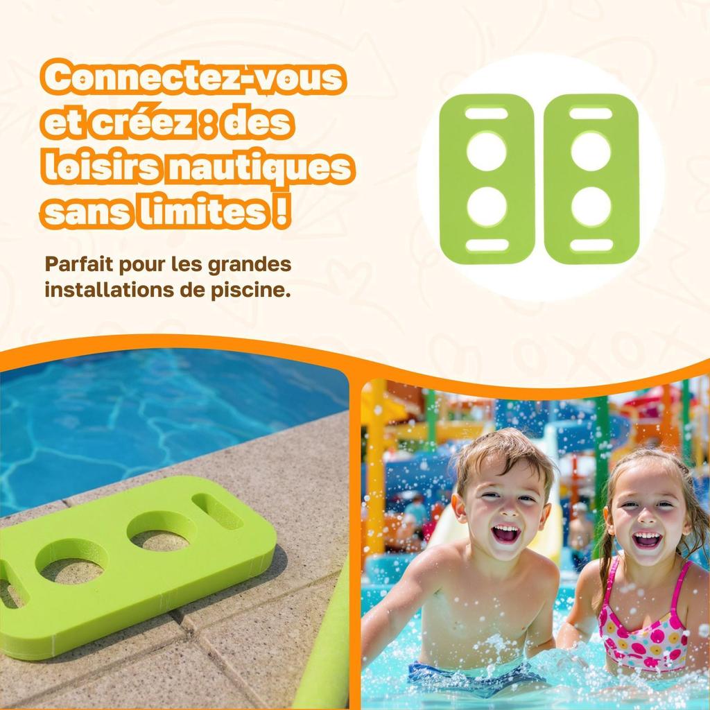 2Pcs Swimming Pool Accessories Training Aids Holed Woggle Noodle Connector