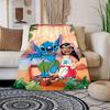 1pc Stitch Printing Blanket - Soft, All-Season Throw for Office Blanket, Personalized Gift with Adorable Cartoon Design