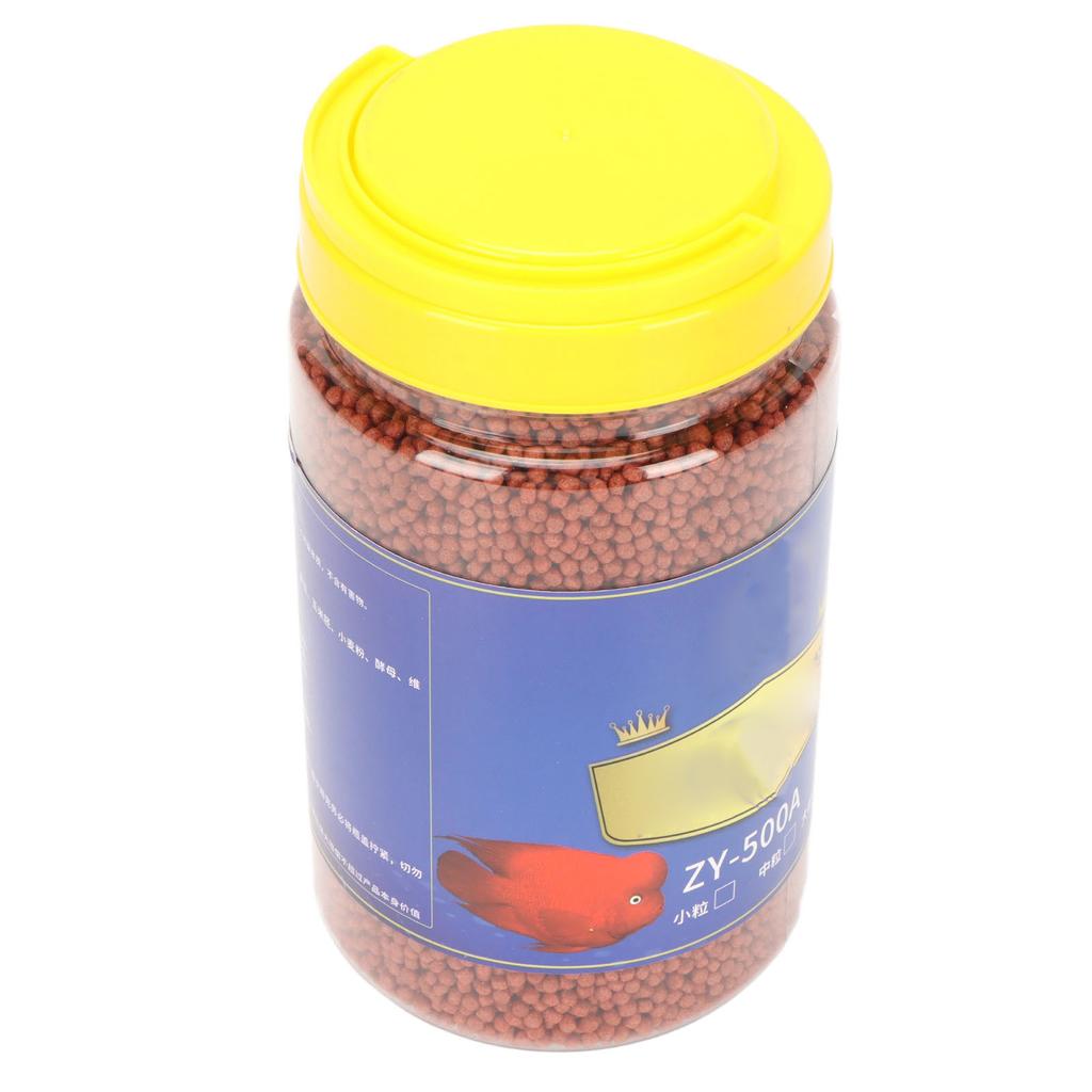 Blood Parrot Fish Food Color Enhancing Nutritious Floating Fish Feed for Aquarium Fish Tank 17.6oz