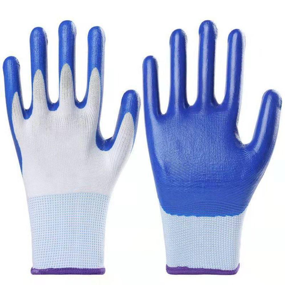 12pairs Stretch Protective Gloves High Durability Cycling Mittens Safety Gloves  Construction Sites