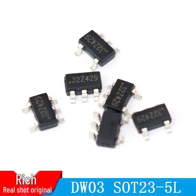 DW03 SOT23-5L: No External Lithium Battery Protection Circuit Required