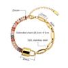 New Women's Heart-Shaped Lock Fashion Bracelet Waterproof Stainless Steel Silver Gold-Plated Zircon Individual Stylish