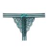 Fully Transparent Lace Tback Ultra-thin Design Sense Striped Sexy Panties Hot Temptation Thong Female 2274