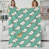 Game N-Neko Atsume Throw Flannel Blanket Perfect for Sofa Office Bed Travel Sleep Read Relax Camping Four Season Use