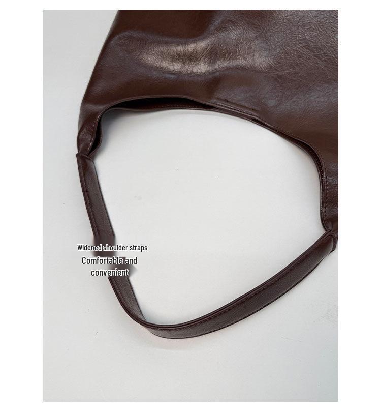 Women's Retro Large Capacity Commuter Tote - Fashionable, Casual & Versatile Crossbody Bag