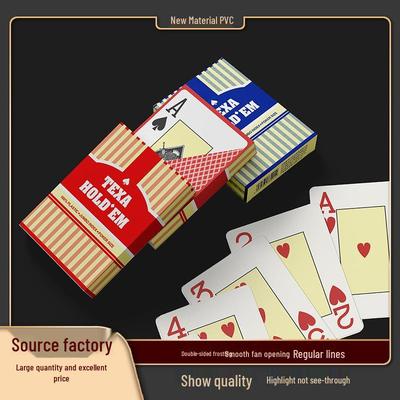 Verdickte Wasserdichte Mattierte PVC Texas Hold'em Bridge Spielkarten – Professionell, Knickfest und Waschbar