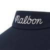 MALBON GOLF Malbon Logo Wide-Brimmed Visor Navy (Woman)