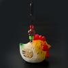 Wood Carving Ornaments Hand-Carved Solid Wood Chicken Figurines Cute Desktop Decorations Rustic Animal Decor for Farmhouse Home Gift