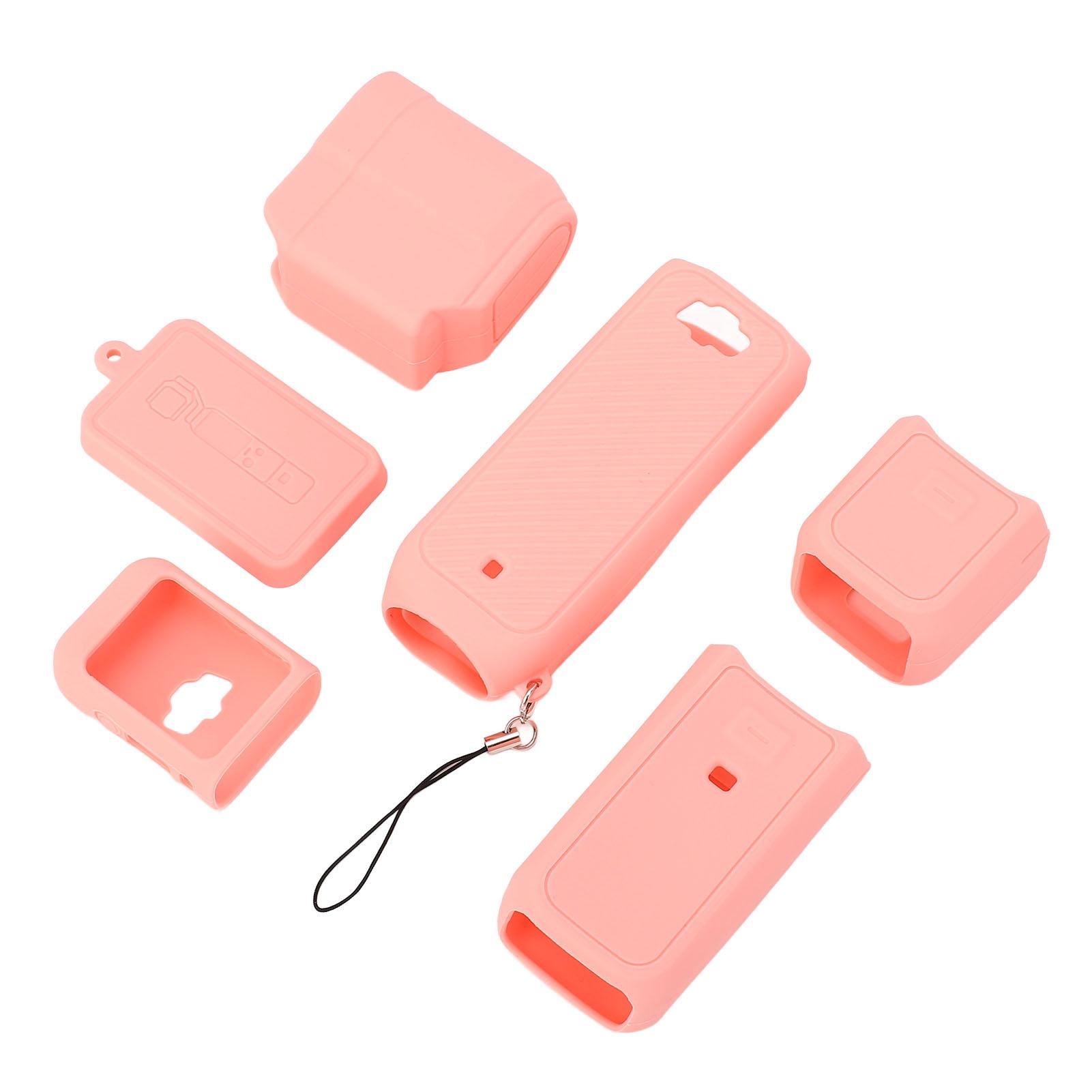 

Pocket Camera Silicone Protective Case Soft Accurate Hole Position Handheld Camera Protective Cover Pink