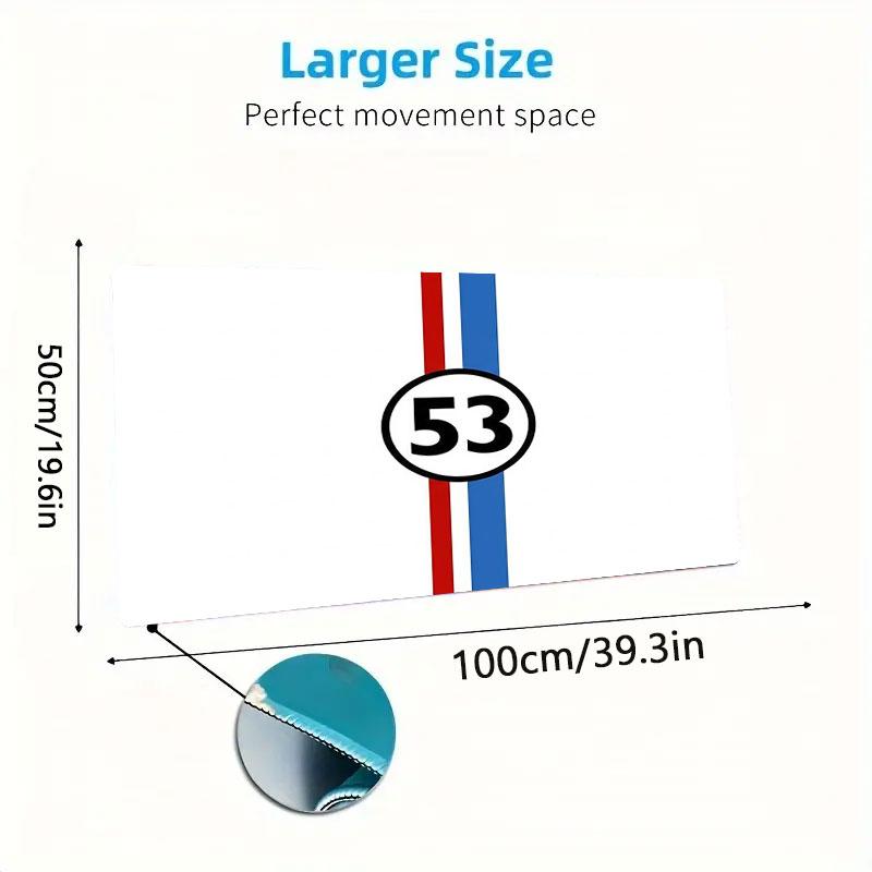 Martini Racing Large Size Mouse Pad Large Gaming Table Cushion Non-slip Laptop Tablet Big Mousepad XXL Mat Mini PC Playmat With Lock edge