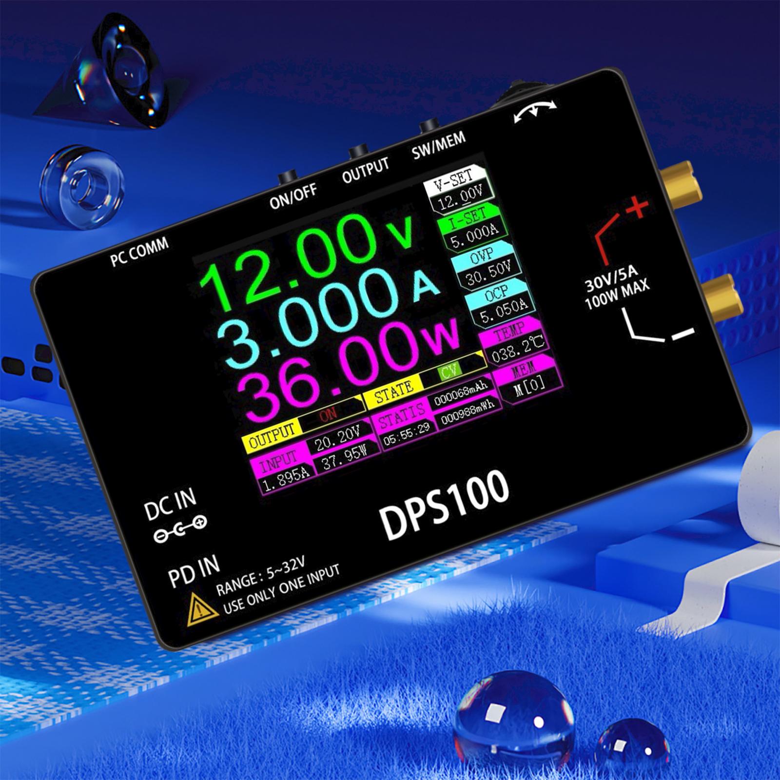 

DPS100 Adjustable Voltage Regulator 30V 5A 100W Pocket Size Bench Switching Programmable Voltage Regulator Power Supply China Mainland