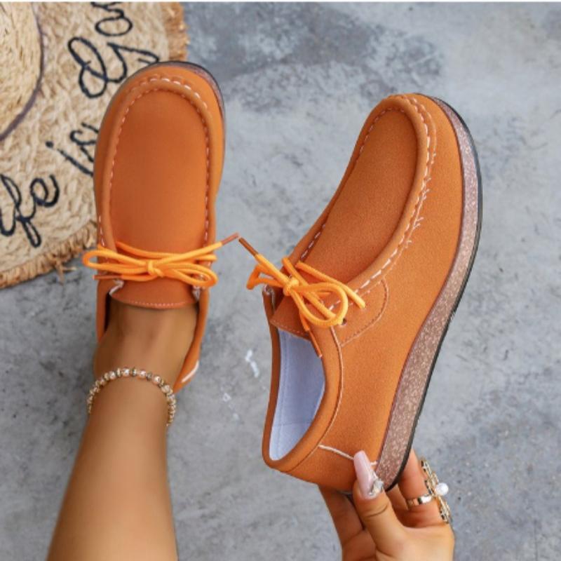 

Модные женские туфли большого размера, новый стиль, танкетка, многоцветные, повседневные, универсальные, роскошные кроссовки на платформе 43 оранжево-красный