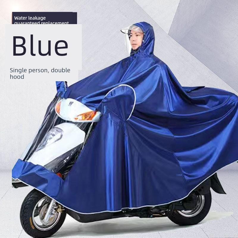 Regenpak voor Elektrische Fietsen, Motoren en Scooters; Poncho voor volwassenen, voor één of twee personen, Unisex
