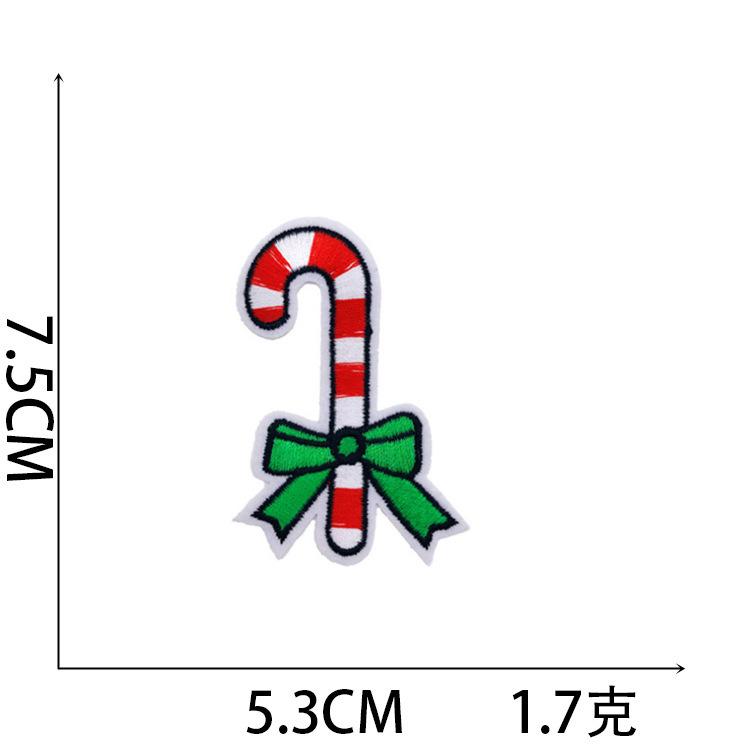 New Christmas Series Combination Embroidery Cloth Sticker Santa Crystal Ball Embroidery Cloth Sticker Voltage Ironing