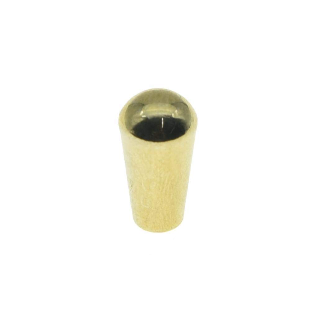 Dopro USA Threaded SAE 8-32 Metal Guitar 3 Way Toggle Switch Tip Switch Knob Switch Cap Fits Gibson Les Paul/Switchcraft Switch Gold