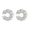1 Pair Smooth Circle C Shape Clip Earrings For Women Lightweight Without Piercing Cartilage Ear Cuff Gold Silver Color Earrings