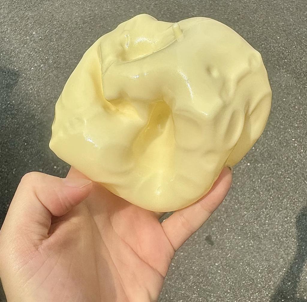 Giant Cheese Squishy Toy Filled with Vaseline Gel, Soft Slow Rising Squeeze Stress Relief Ball, Cute Cheese Shape Fidget Sensory