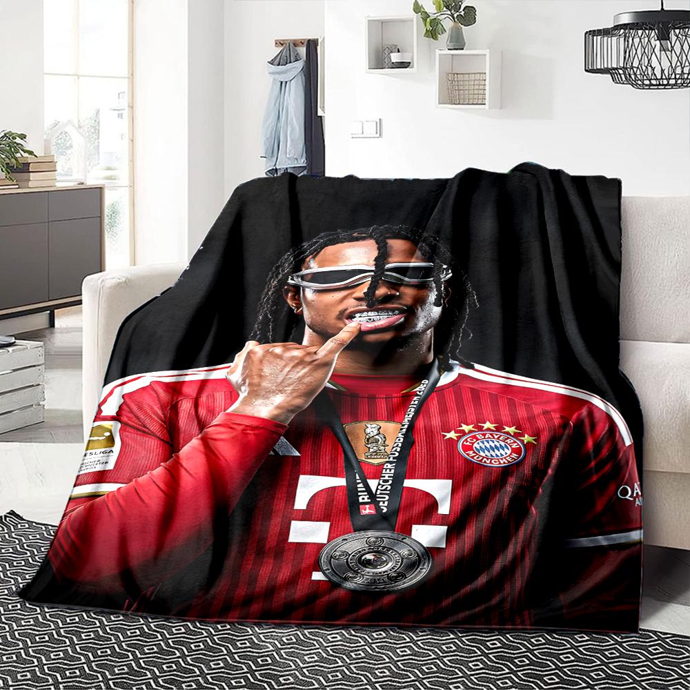 Player Trophy Victory Blankets Flannel Printed Breathable Warm Throw Blanket for Home Office Bedspreads 0708a44