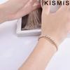 New Luxury Trendy Roman Crystal Diamond Gold Silver Rose Gold Bangle Bracelet Woman Gift Jewelry