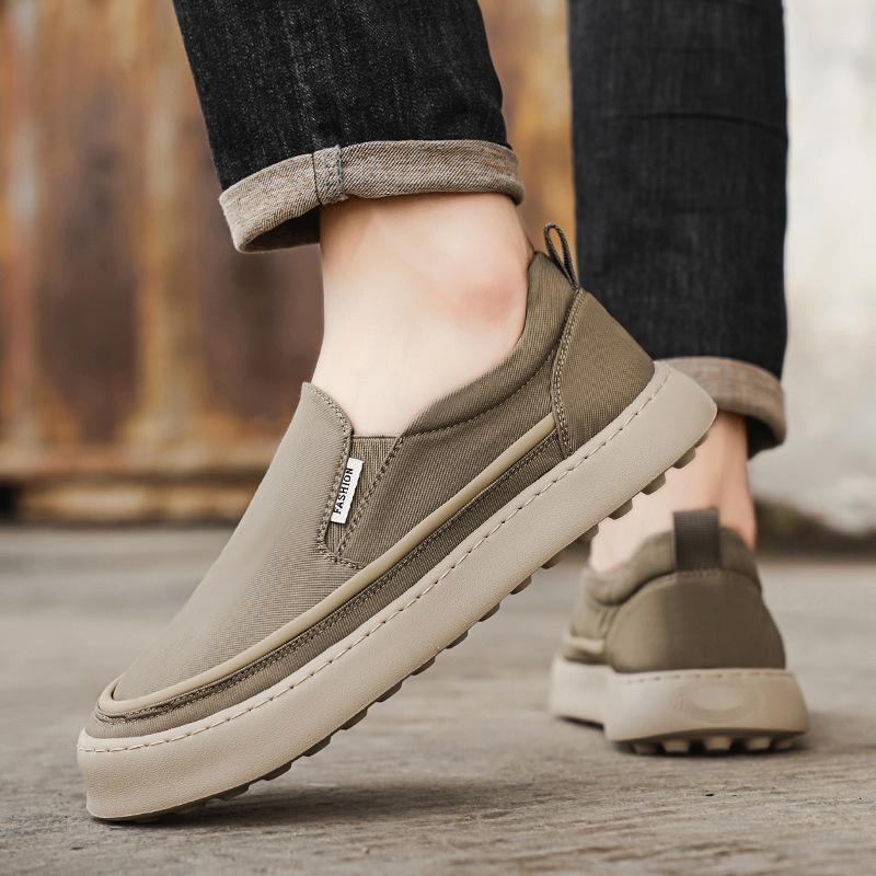Men's shoes breathable casual low-top board shoes men's summer new outdoor one-pedal thick-soled lazy sports trendy shoes