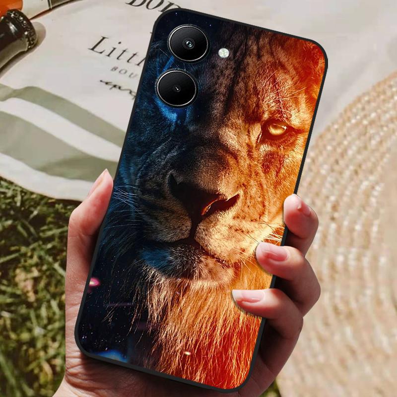 Etui do Realme 10 4G Czarne Miękki Silikon Odporne na Wstrząsy Pokrowiec do Telefonów Realme 10 2022 Realme10 C33 C 33 4G Ochronne Fundas