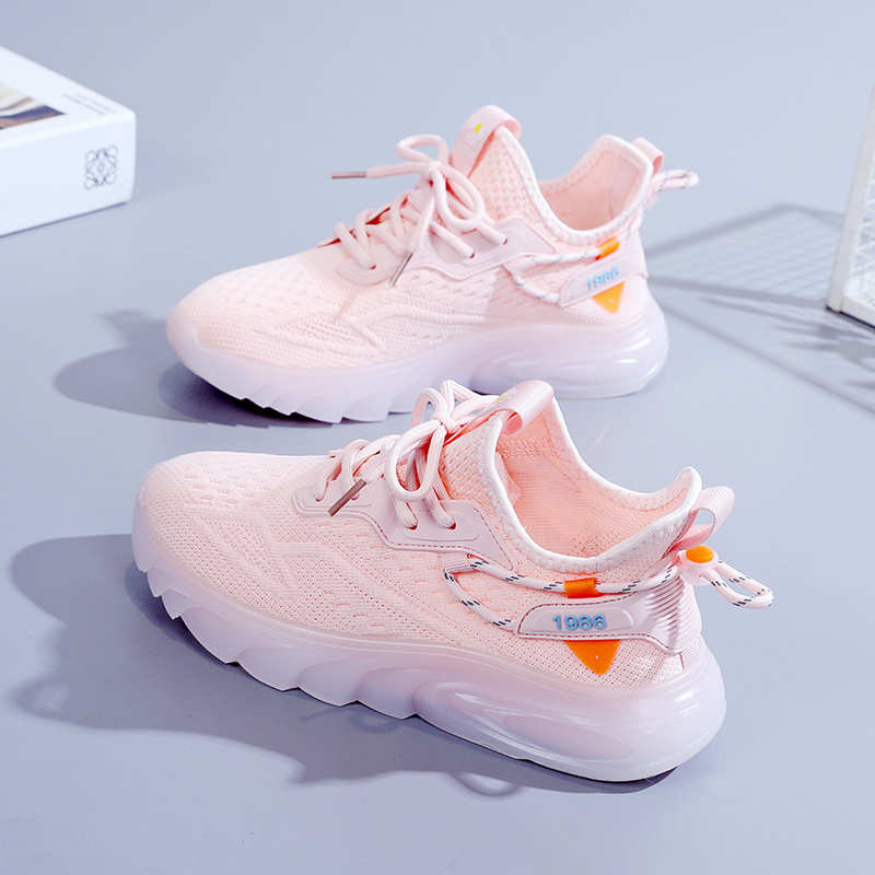 Fashion Sumer Thick-heeled Women's Natural Sneakers Casual Flat Toe Shoes Original Ladies Tennis Sport Tens Snekaers Cosplay Trends