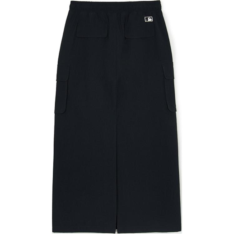 New MLB Basic Collection New York Yankees Casual Long Skirts Women's Black 3FSKB0144-50BKS