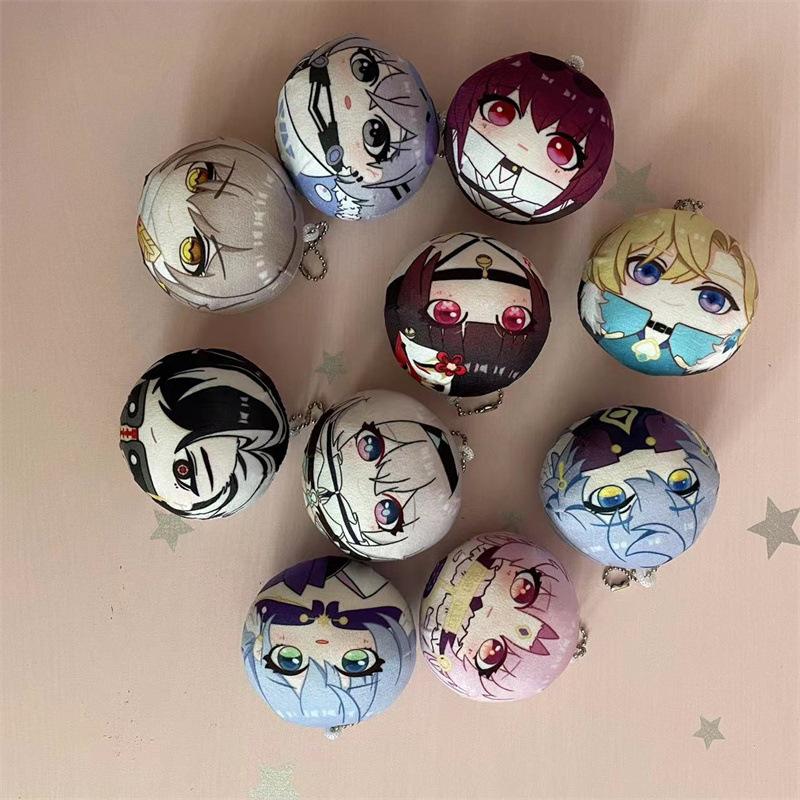 Rail Honkai Star Game Peripheral Keychain Plush Toy Cartoon Pp Gift Cotton