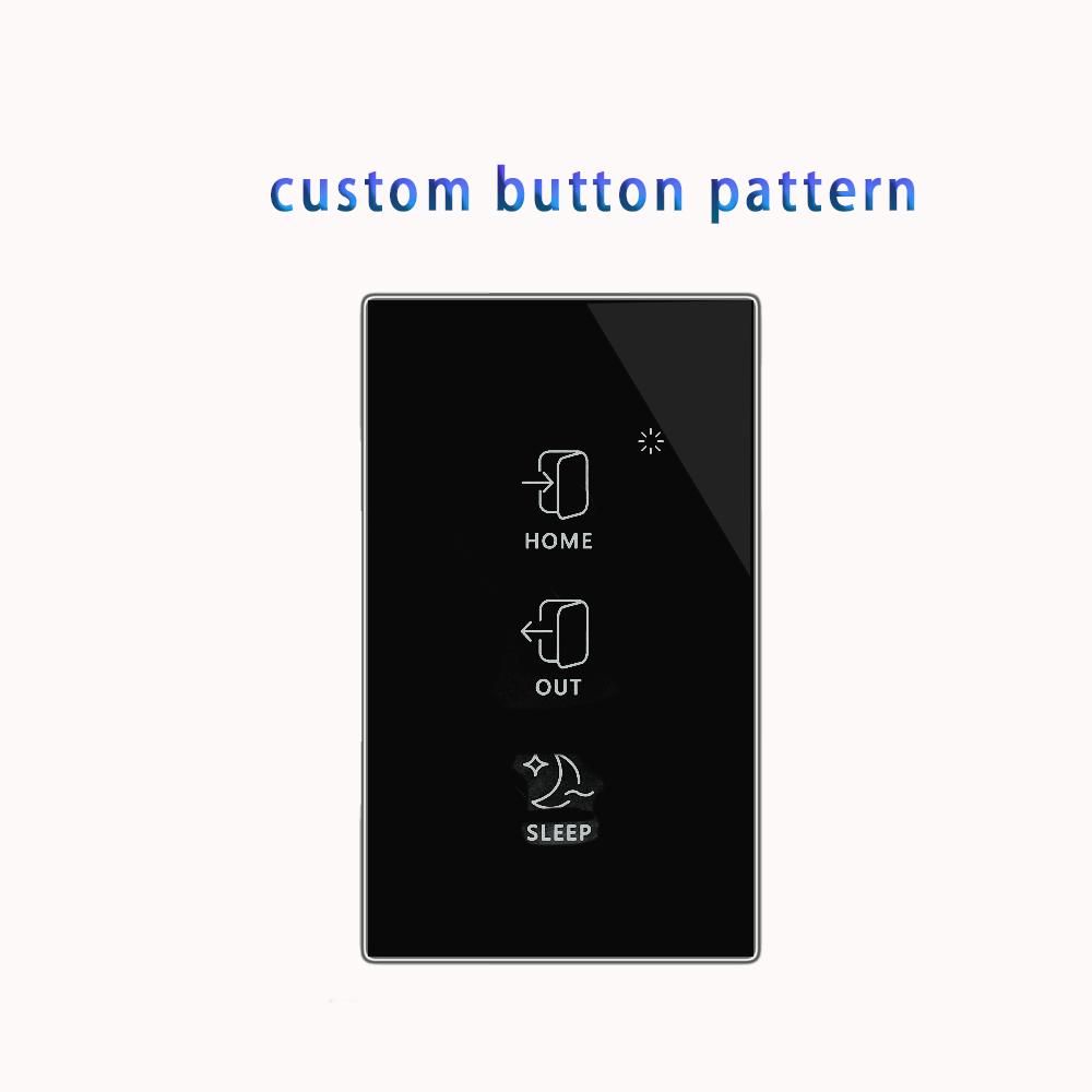 Electric Product Home Automation Wifi Smart Touch Light Switch APP Timing Voice Control Magnetic Relay US Standard