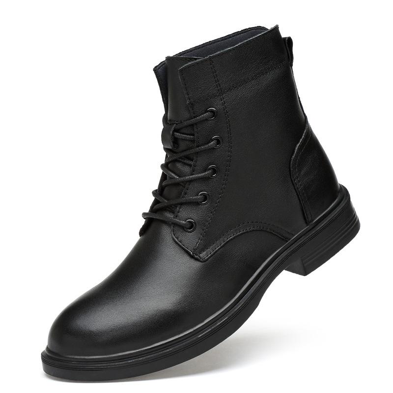 

Осенне-зимние бархатные мужские ботинки, высокие мартинсы из первого слоя коровьей кожи, мужские ботинки, внешняя рабочая обувь, мужская обувь размера 50 50