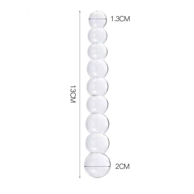 1Pcs Crystal Clear Glass Dildo Anal Beads Plug G-spot Stimulation Female Masturbation Adult Sex Toys for Lesbian