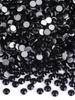 Jet black 288 pieces SS30 Glass crystals, non-hot fixed rhinestones, flat stones for DIY nail art, fabric decoration and clothing