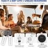 Portable Karaoke Machine Professional Dual Wireless Microphone Integrated Singing Machine Family KTV Audio Set for Adult and Kid