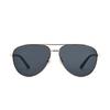 Gucci Sunglasses Enamel Mirrors Toad Mirrors Metal Aviator Sunglasses Men's Blue