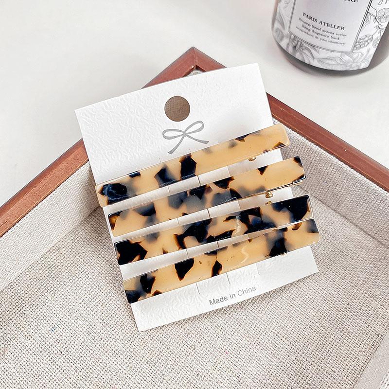 

Корейский Новый Ретро 6см 4шт в наборе Заколка для волос из уксусной кислоты Простая для милых девушек Конфетно-цветная заколка для челки Боковая заколка-клюв Hairpins