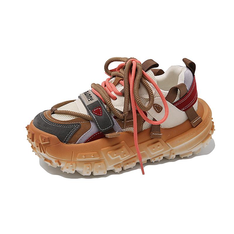 Color Block Chunky Sneaker for Men/Women Designer Bottom Running Shoes Fashion Casual Increased Internal High Platform Shoes