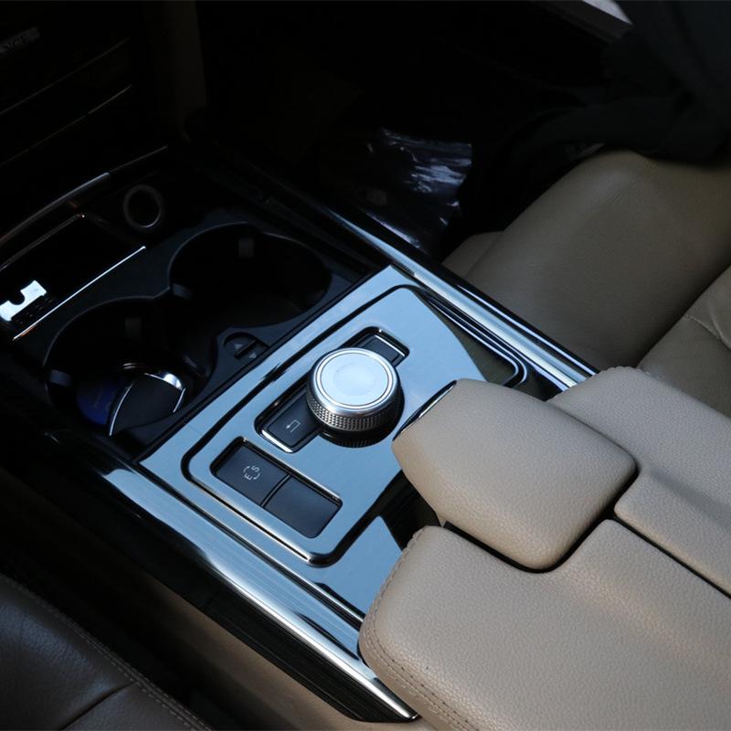 Passend für 12-13 Mercedes-Benz E-Klasse E200L E260L E300L Mittelkonsolen-Multimedia-Panel Innenraum-Aufkleber