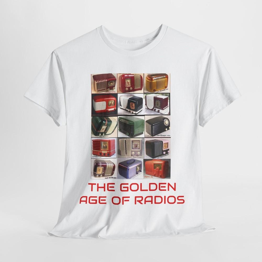 

Retro Bakelite Radios Unisex Tee, Vintage Radio T-Shirt, Golden Years Tee, Radio Unisex T-Shirt XL