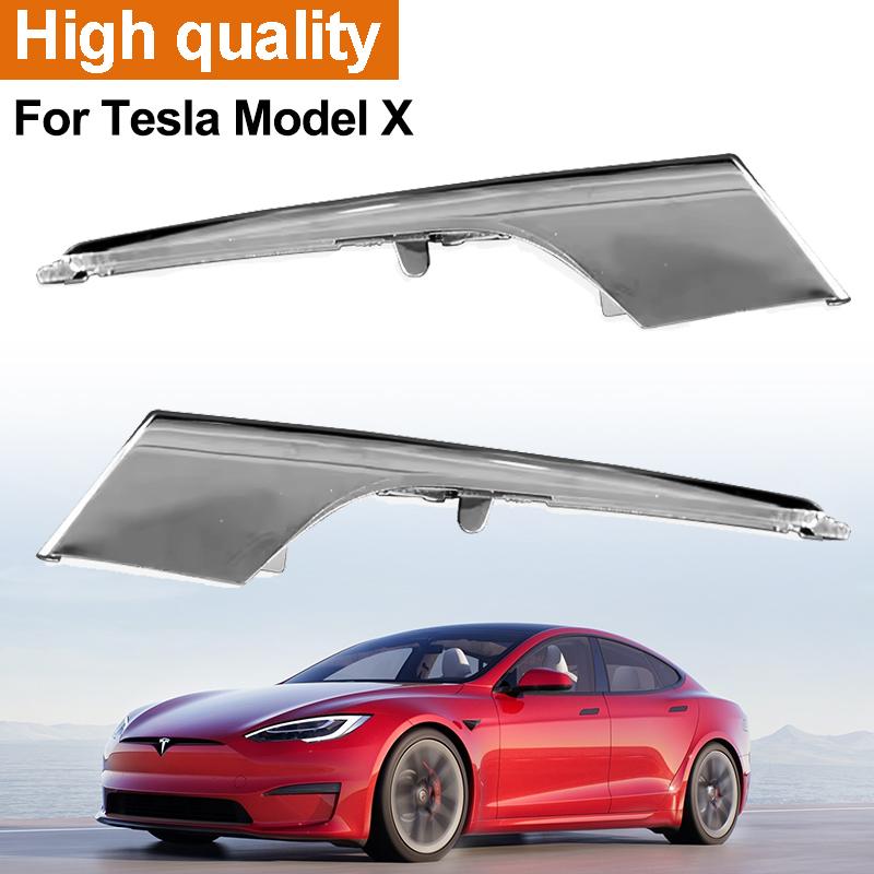 New For Tesla Model X Front Bumper Fog Light Chrome Trim Molding 1049609-00-E1049610-00-E 1049611-00-E 1049612-00-E Accesorios
