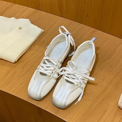 Zapatos Planos con Cordones Retro Cómodos Ligeros Zapatillas de Ballet