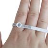 European Ring Sizer Measuring Tool Set 41-76 Size White Plastic Finger Sizer Gauge Belt with Magnifier Loupe Jewelry Measurement Tools