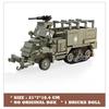 Veículo Militar Caminhão Carro Blindado WW2 Caça Blocos de Montar Tijolos Modelo Brinquedos Presente de Aniversário Natal para Crianças Meninos