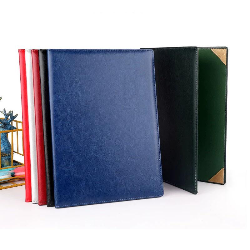 White Silver Red Blue Dark Green A4 Display Folder For Certificate Honor Contract