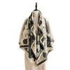 New elegant flower scarf commuting temperament fashionable high-end versatile imitation cashmere going out shawl women