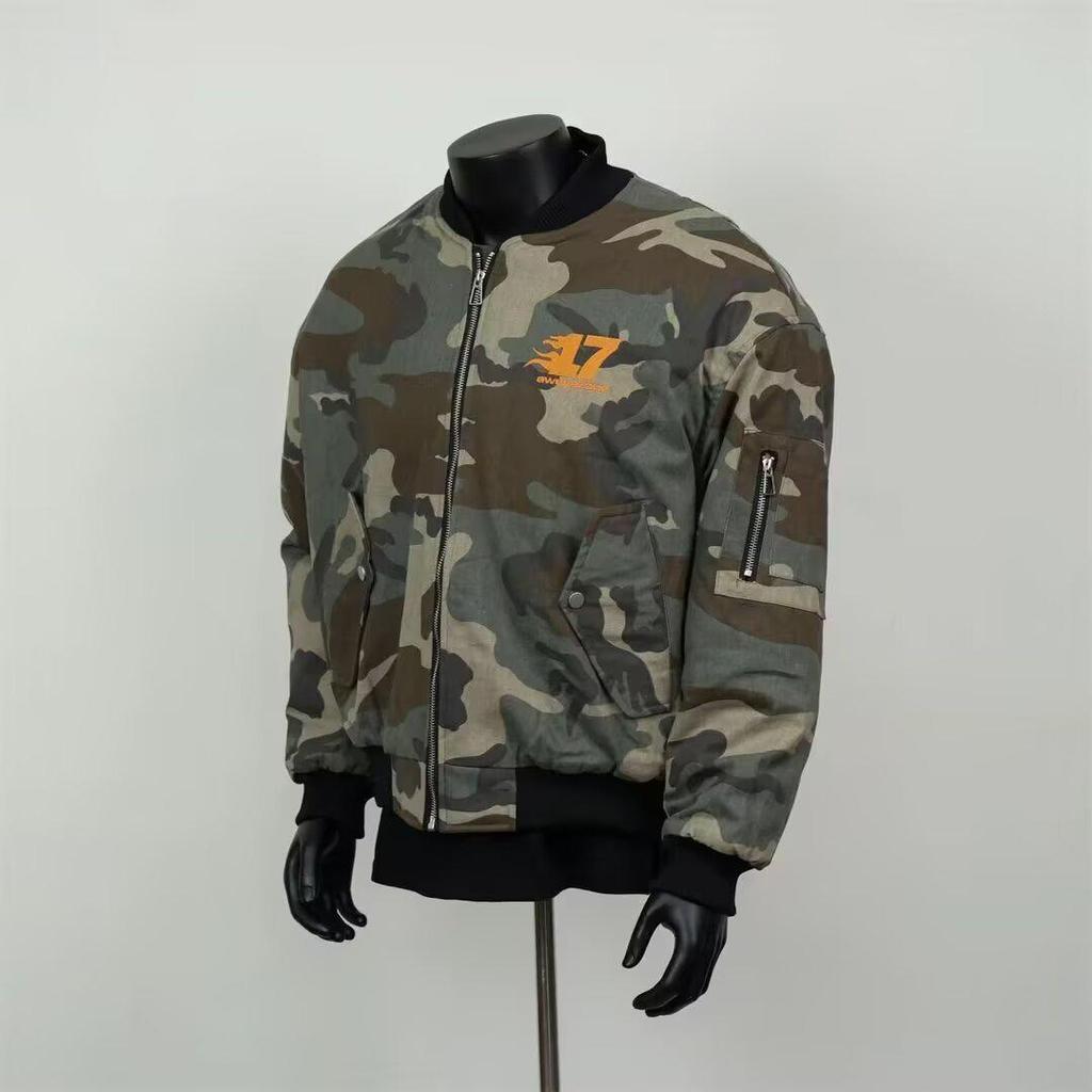 Men's Plus Size Japanese Style Camouflage Embroidery Jacket