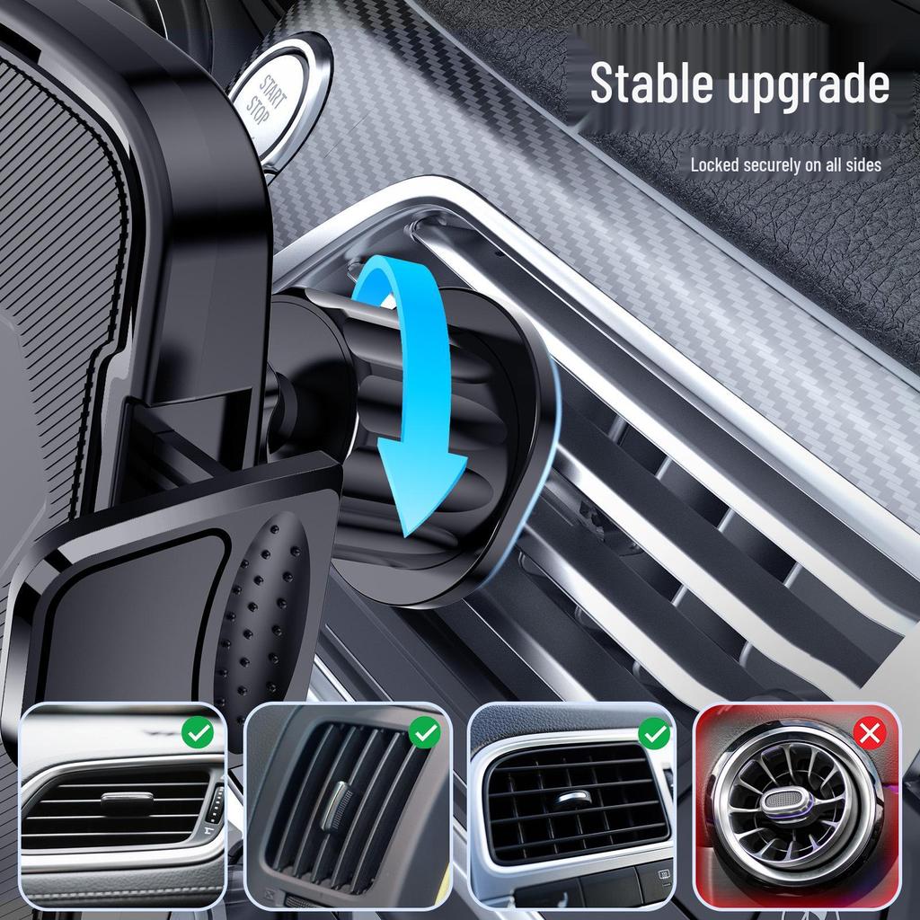 Universal 360° Rotating Car Phone Holder with Anti-Shake Suction Cup