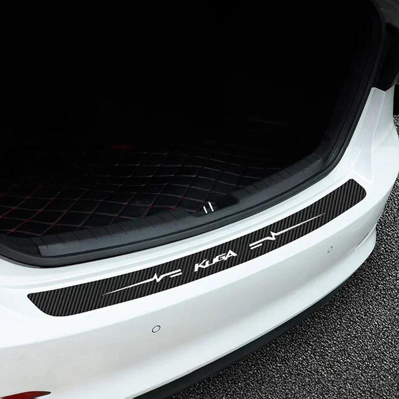 AAANF1 Car Door Sill Protector Stickers For Ford KUGA Logo Badge Waterproof Decals Guard Plate Bumper Anti-Scratch Auto Accessories