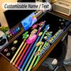 Large Mouse PadSuper Mario Custom Name Text Personalized Desk Mat Non Slip Gaming Pad