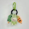 Halloween Flocking Mini Toys Cute Gift Baby-free Keychain Cartoon Bag Car Key Pendant